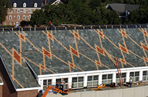 Student success center sports tile roof.