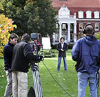 Crew shoots commercial on central campus
