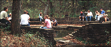 Landscape architecture students at Buffalo Springs