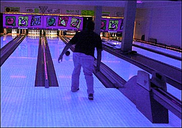 person bowling