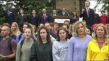 ISU community together for a ceremony