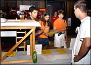 Sanchez speaking to residence hall
officials