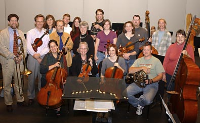 Some of the Des Moines Symphony members with ISU
connection