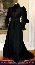 black mourning dress