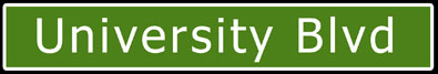 University Blvd. sign