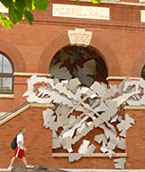 Paley sculpture in front of Morrill Hall