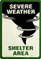 Shelter Area sign