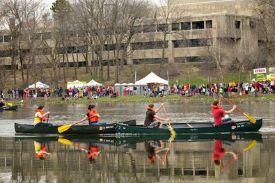 Veishea canoe races