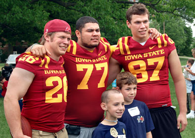 Football players at Special Olympics