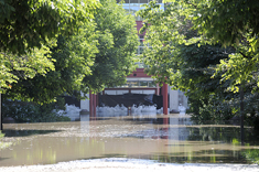 Campus flooding