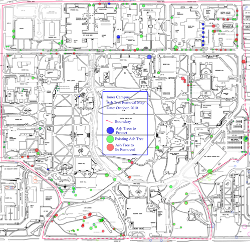 Inner campus map