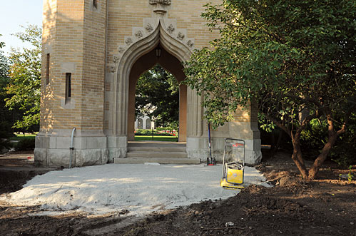 Campanile landscaping