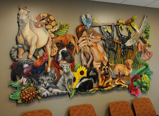 Mural at the Small Animal Hospital