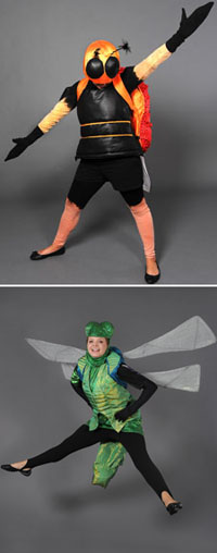 Insect costumes for Spirits in the Gardens