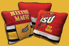 Pep band jersey throw pillows