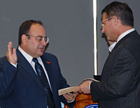 Bugeja at swearing-in ceremony.